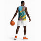Saint Lucia Afro Basketball Jersey Tropical Vibes LT7