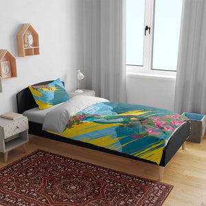 Saint Lucia Afro Bedding Set Tropical Vibes