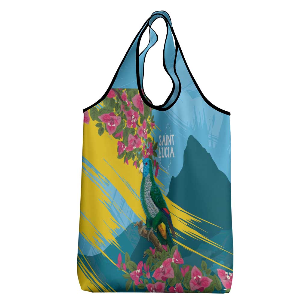 Saint Lucia Afro Grocery Bag Tropical Vibes