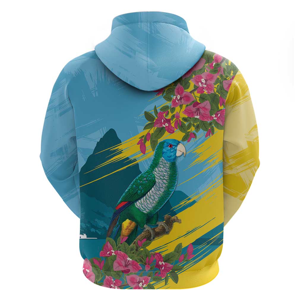 Saint Lucia Afro Hoodie Tropical Vibes