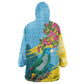 Saint Lucia Afro Kid Wearable Blanket Hoodie Tropical Vibes
