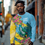 Saint Lucia Afro Long Sleeve Shirt Tropical Vibes
