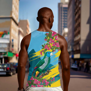 Saint Lucia Afro Men Tank Top Tropical Vibes