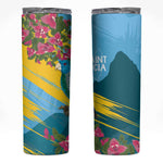 Saint Lucia Afro Skinny Tumbler Tropical Vibes