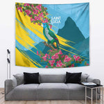 Saint Lucia Afro Tapestry Tropical Vibes