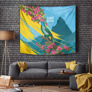 Saint Lucia Afro Tapestry Tropical Vibes