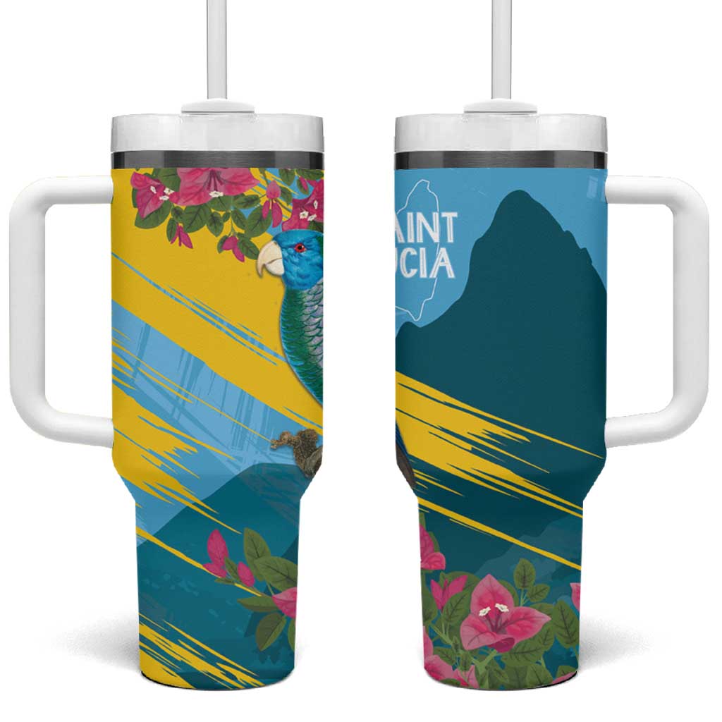 Saint Lucia Afro Tumbler With Handle Tropical Vibes