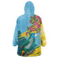 Saint Lucia Afro Wearable Blanket Hoodie Tropical Vibes