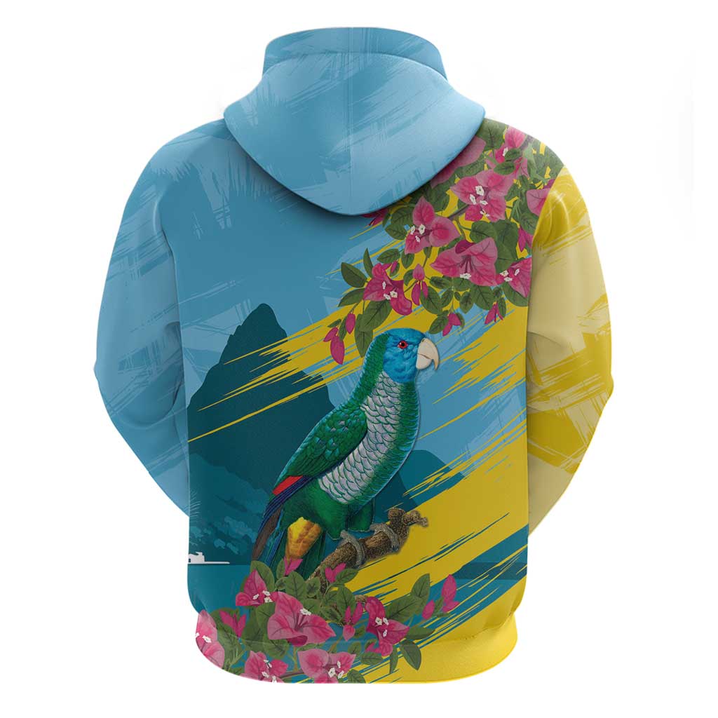 Saint Lucia Afro Zip Hoodie Tropical Vibes