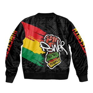 Juneteenth Bomber Jacket Power To The People