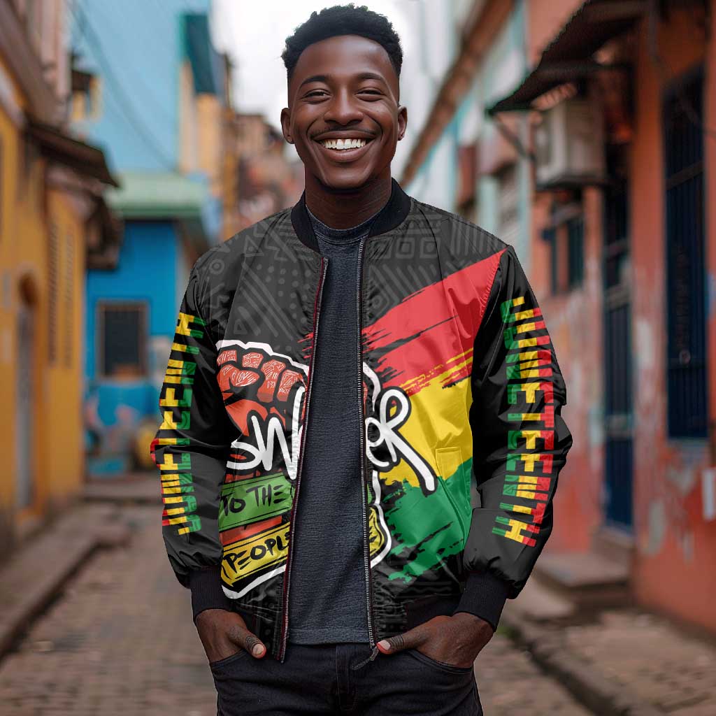 Juneteenth Bomber Jacket Power To The People