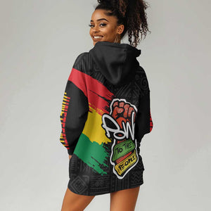 Juneteenth Hoodie Dress Power To The People