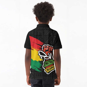 Juneteenth Kid Polo Shirt Power To The People