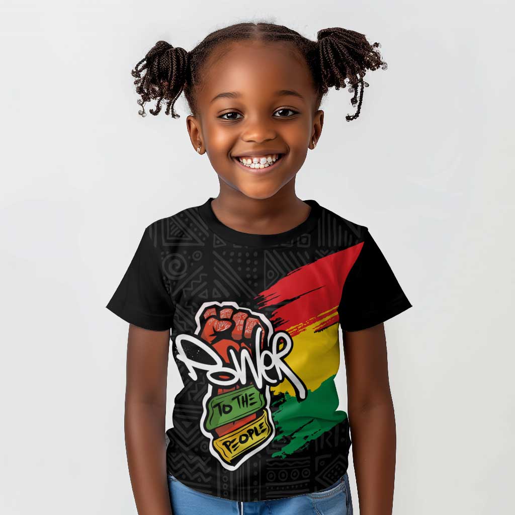 Juneteenth Kid T shirt Power To The People