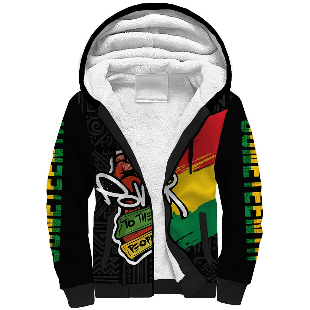 Juneteenth Sherpa Hoodie Power To The People