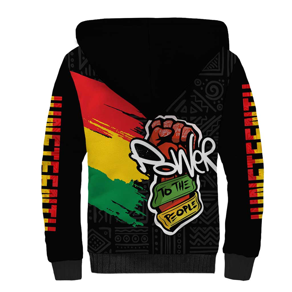 Juneteenth Sherpa Hoodie Power To The People
