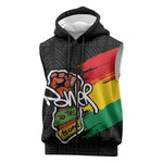 Juneteenth Sleeveless Zip Hoodie Power To The People - African Pride