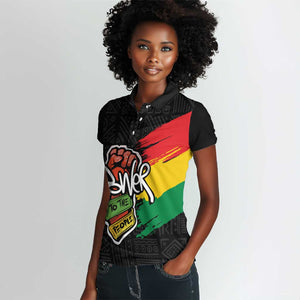 Juneteenth Women Polo Shirt Power To The People