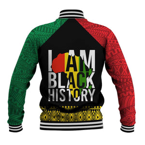Juneteenth Baseball Jacket Mix African Pattern - I Am Black History LT7