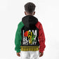 Juneteenth Kid Hoodie Mix African Pattern - I Am Black History