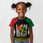 Juneteenth Kid T shirt Mix African Pattern - I Am Black History