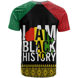 Juneteenth T shirt Mix African Pattern - I Am Black History