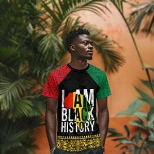 Juneteenth T shirt Mix African Pattern - I Am Black History