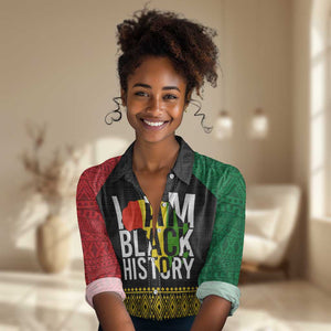 Juneteenth Women Casual Shirt Mix African Pattern - I Am Black History