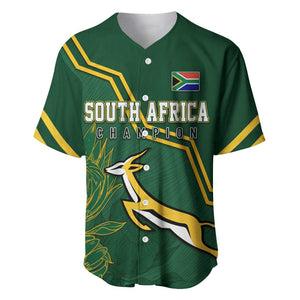 South Africa Rugby Baseball Jersey Champions GO Bokke