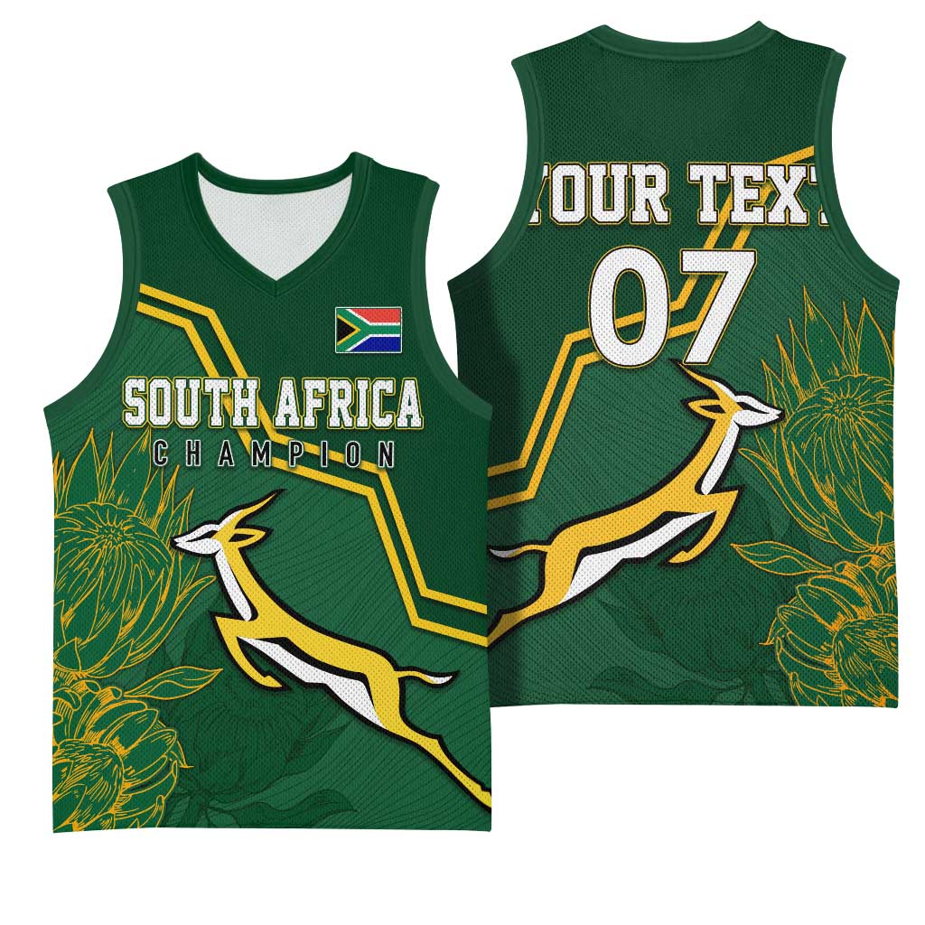 South Africa Rugby Basketball Jersey Champions GO Bokke LT7