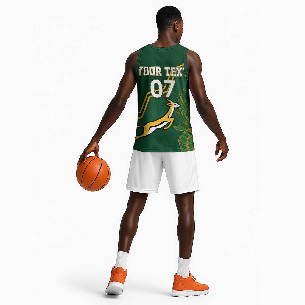 South Africa Rugby Basketball Jersey Champions GO Bokke LT7