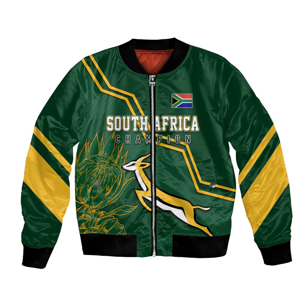 South Africa Rugby Bomber Jacket Champions GO Bokke