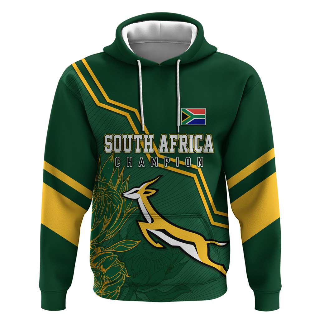 South Africa Rugby Hoodie Champions GO Bokke