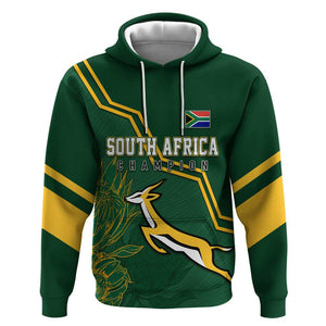 South Africa Rugby Hoodie Champions GO Bokke