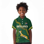 South Africa Rugby Kid Polo Shirt Champions GO Bokke