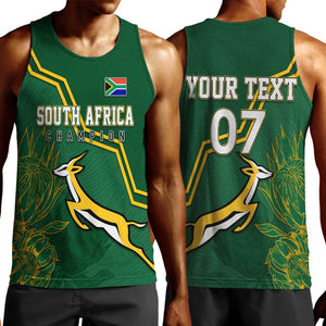 South Africa Rugby Men Tank Top Champions GO Bokke