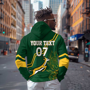 South Africa Rugby Zip Hoodie Champions GO Bokke