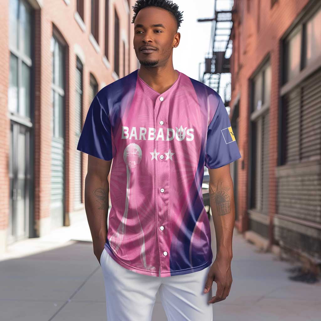 Afro-Barbadians Cricket Custom Baseball Jersey Royal Champions - Tropical Vibes - African Pride