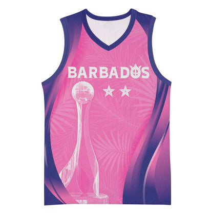 Afro-Barbadians Cricket Custom Basketball Jersey Royal Champions - Tropical Vibes LT7