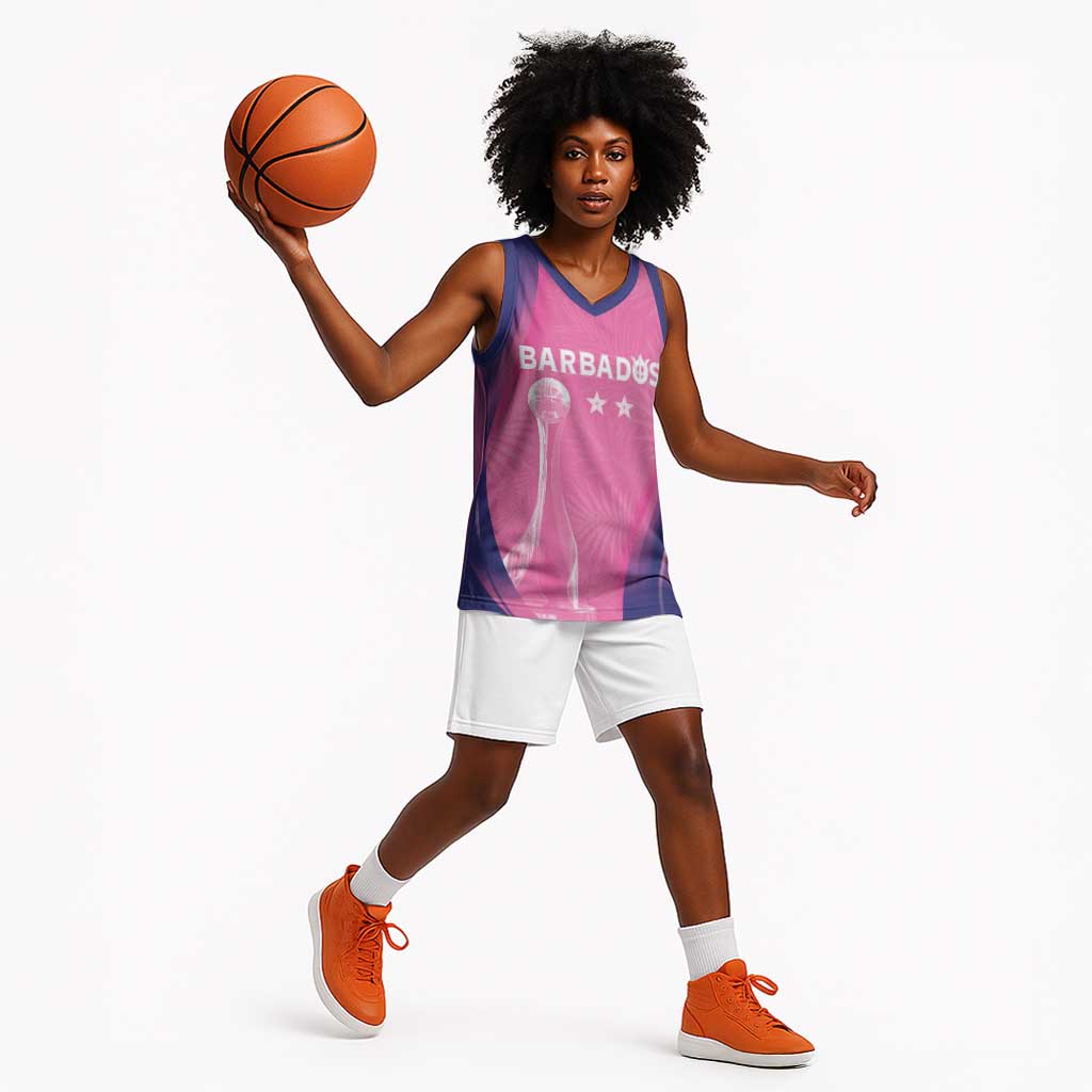 Afro-Barbadians Cricket Custom Basketball Jersey Royal Champions - Tropical Vibes LT7