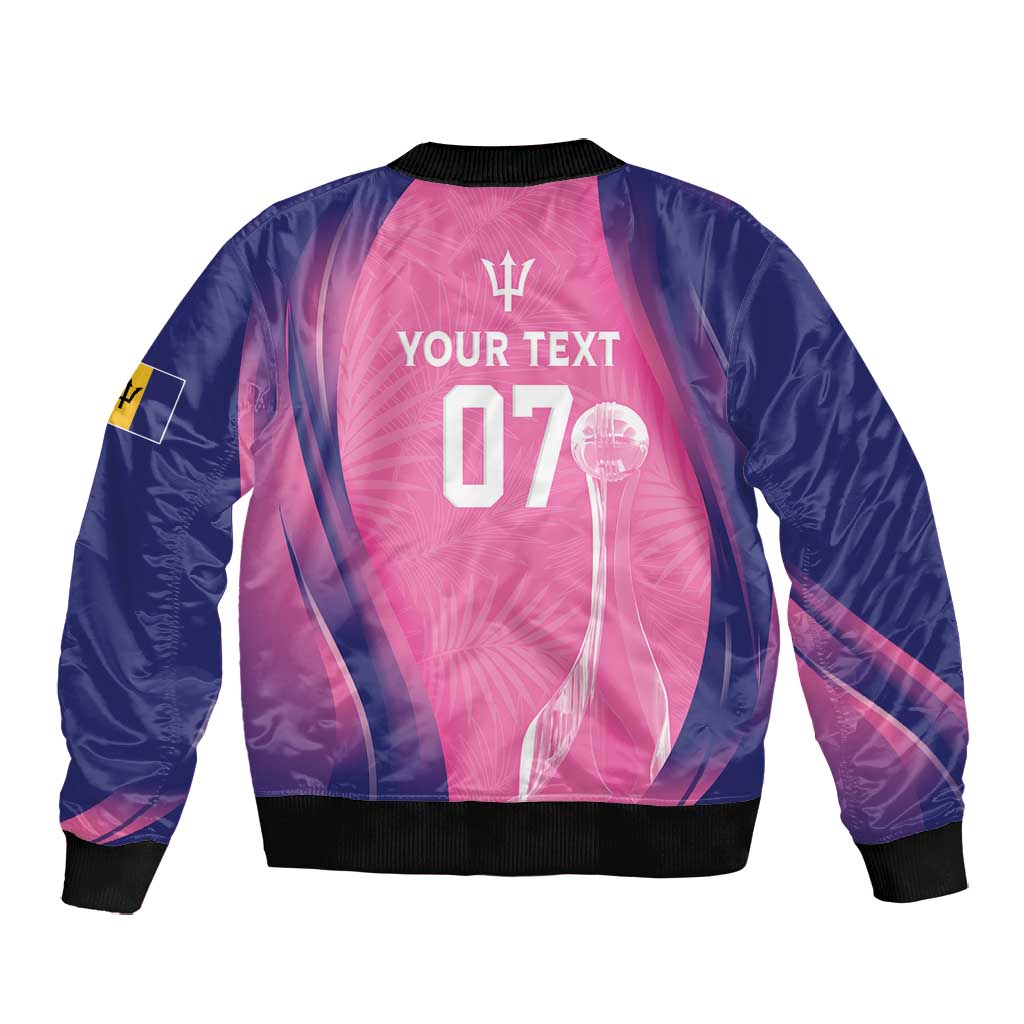 Afro-Barbadians Cricket Custom Bomber Jacket Royal Champions - Tropical Vibes - African Pride