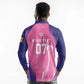 Afro-Barbadians Cricket Custom Long Sleeve Polo Shirt Royal Champions - Tropical Vibes - African Pride