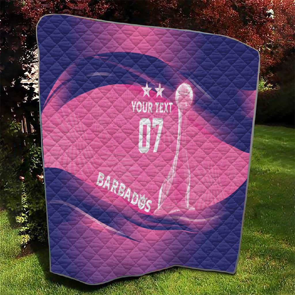 Afro-Barbadians Cricket Custom Quilt Royal Champions - Tropical Vibes - African Pride