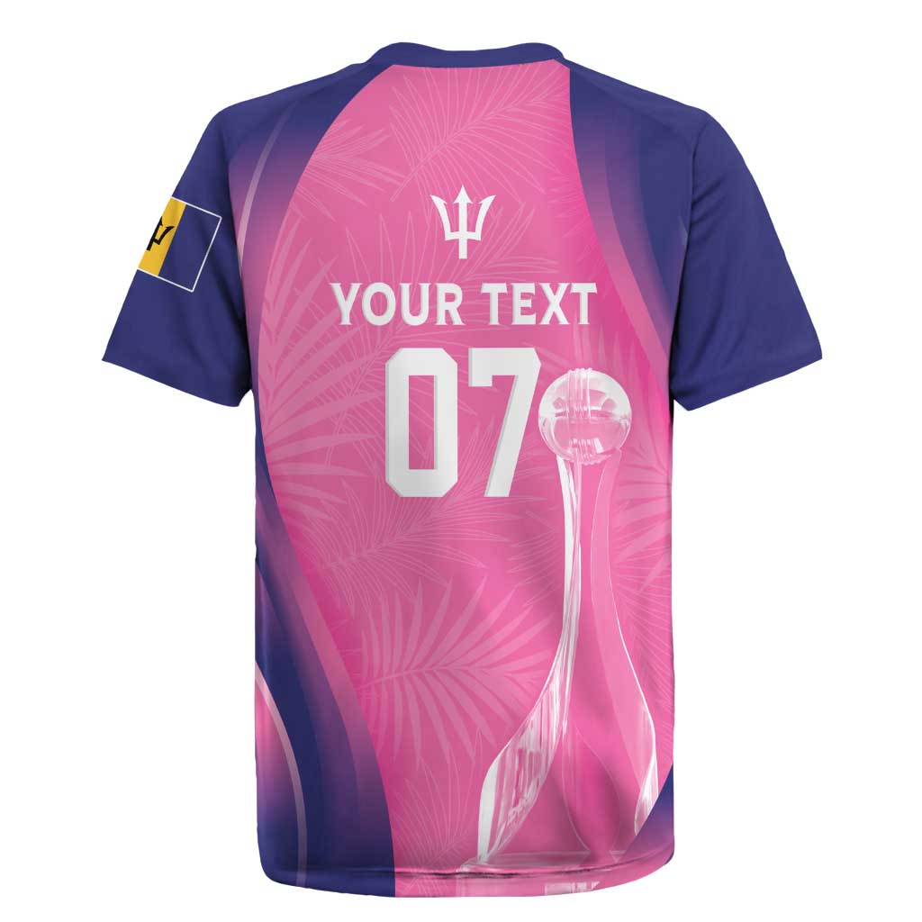 Afro-Barbadians Cricket Custom Rugby Jersey Royal Champions - Tropical Vibes - African Pride