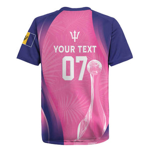 Afro-Barbadians Cricket Custom Rugby Jersey Royal Champions - Tropical Vibes - African Pride