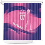 Afro-Barbadians Cricket Custom Shower Curtain Royal Champions - Tropical Vibes - African Pride