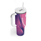 Afro-Barbadians Cricket Custom Tumbler With Handle Royal Champions - Tropical Vibes - African Pride