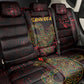 Afro-American Culture Back Car Seat Cover Adinkra Sankofa Bird - Cosmic Red