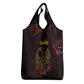 Afro-American Culture Grocery Bag Adinkra Sankofa Bird - Cosmic Red