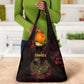 Afro-American Culture Grocery Bag Adinkra Sankofa Bird - Cosmic Red